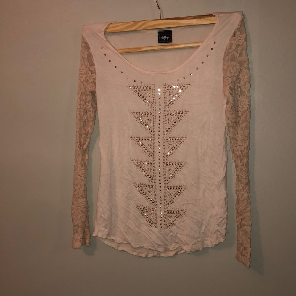 Daytrip Aztec Bling Lace Long Sleeve
